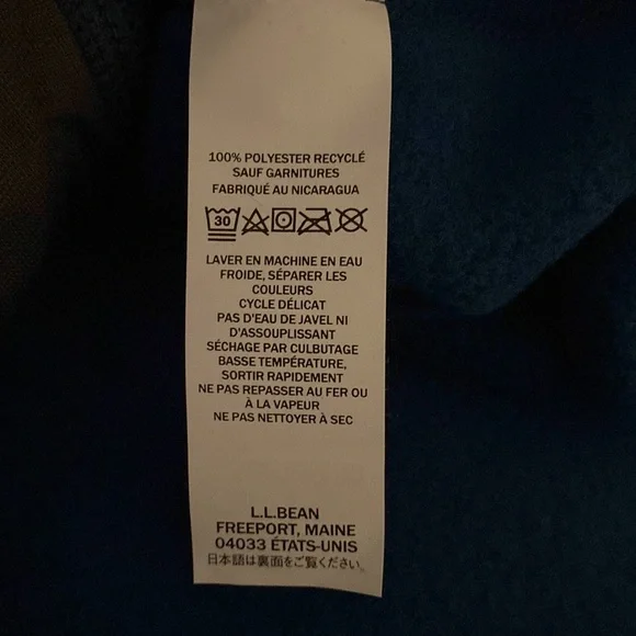 L.L. Bean Men’s Mountain Classic Fleece Jacket Size Large - Picture 9 of 9